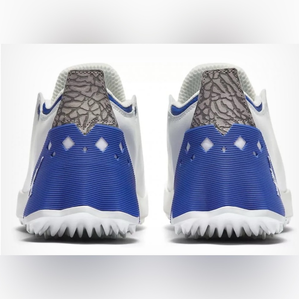 Jordan White and Blue Sneakers - Picture 4 of 7